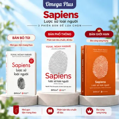 Bìa sách Sapiens: Lược Sử Loài Người